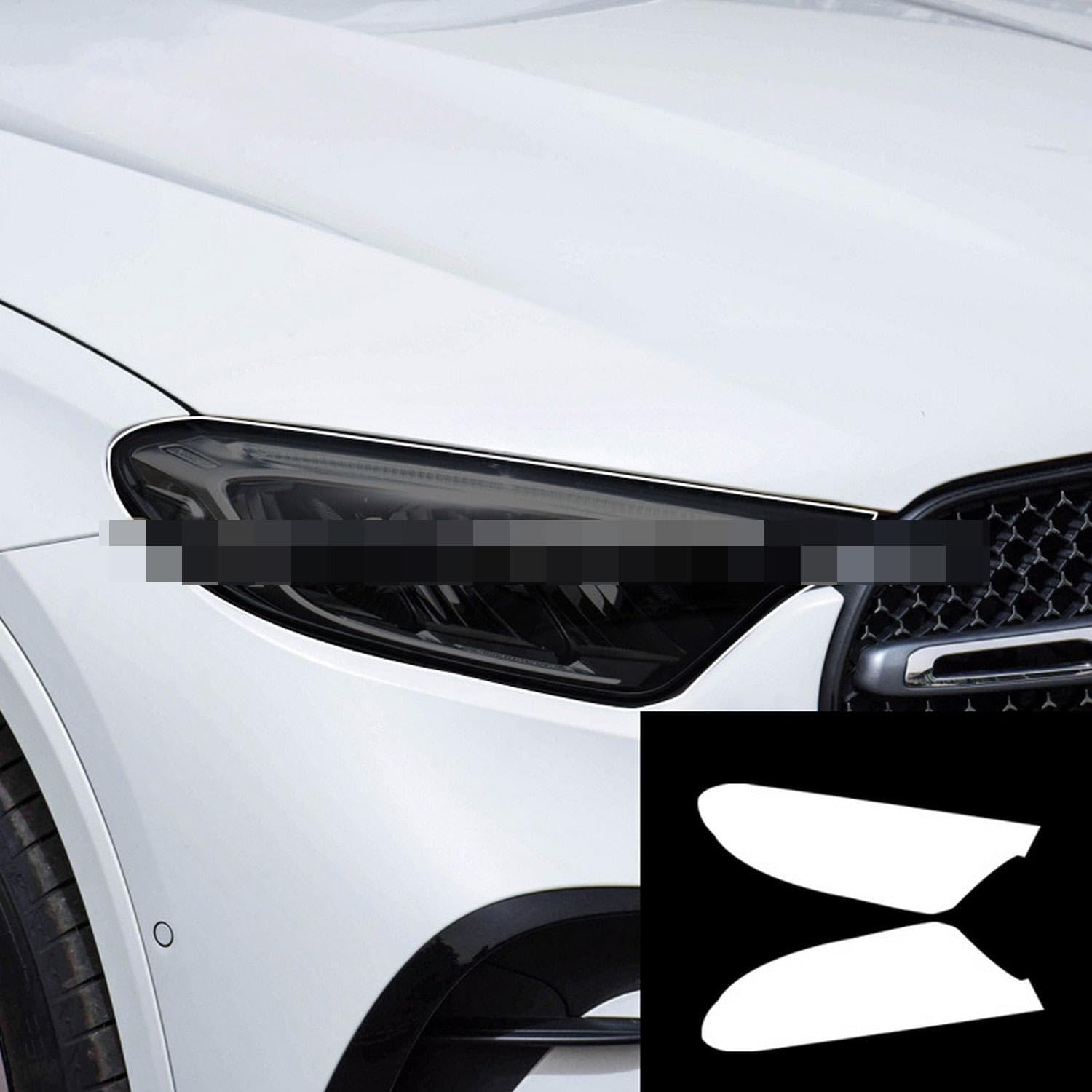 Car Exterior Headlight Anti-Scratch TPU PPF Protective Film refit Anti-Scratch Repair Film refit，for Mercedes Benz X254 GLC 2023