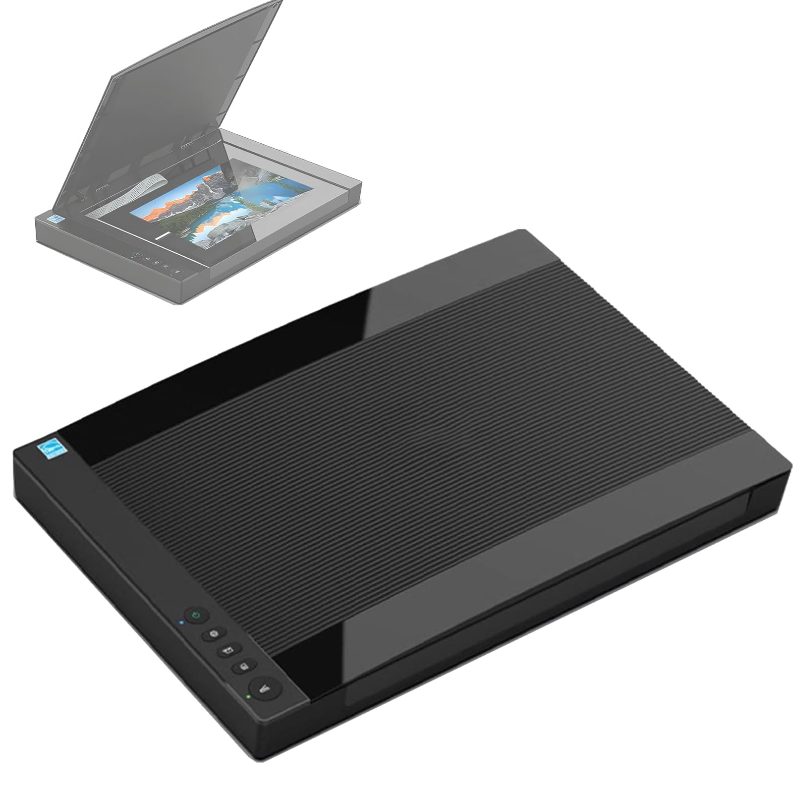 Escáner plano de gran formato, 2400 DPI, control de aplicación, escaneo automático, escaneo/PDF/correo electrónico/impresión para bibliotecas, escuelas y oficinas