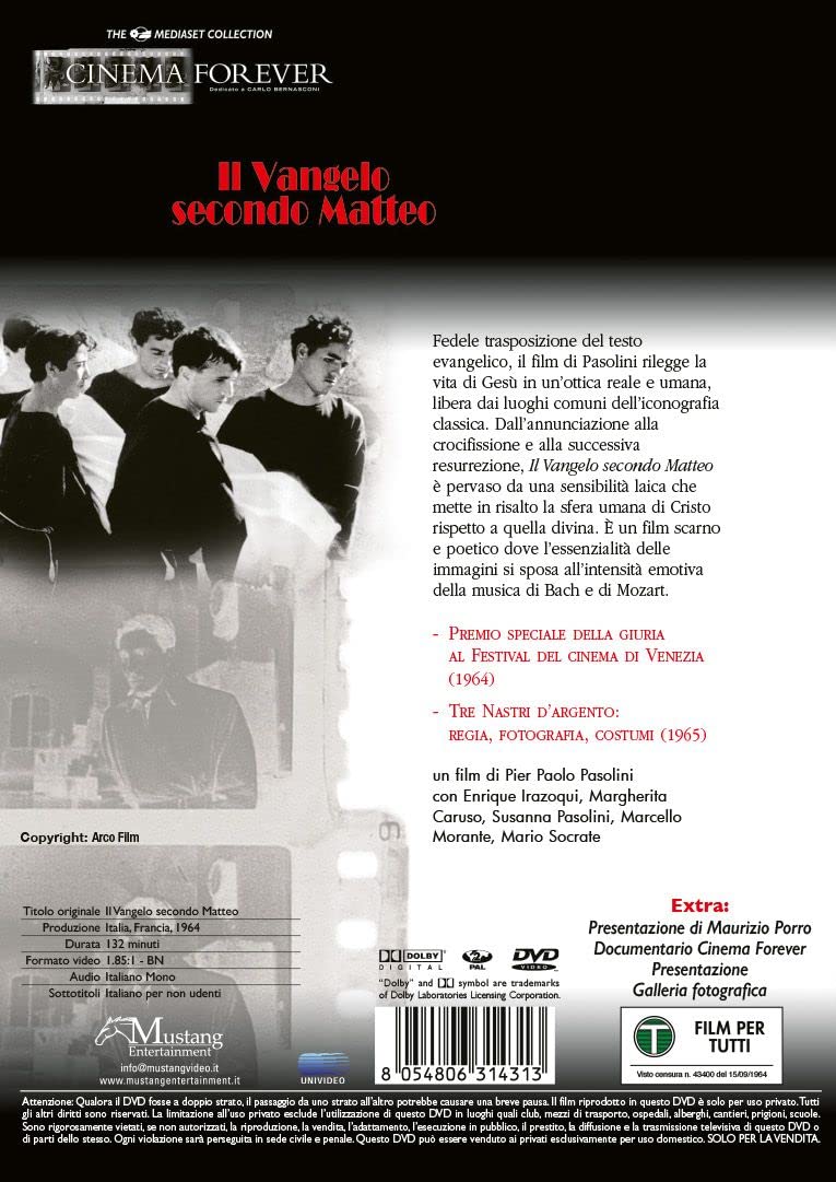 Il Vangelo Secondo Matteo ( DVD)
