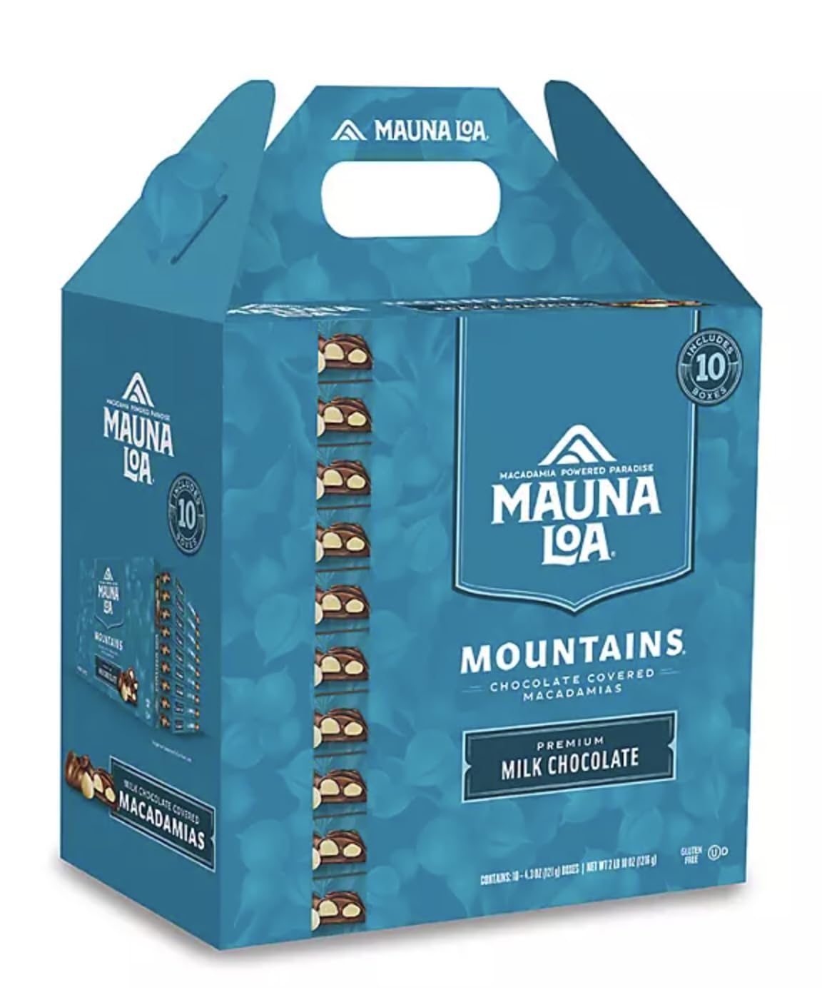 Mauna Loa Milk Chocolate Covered Macadamias - 4.3 oz (Pack of 10 Boxes)