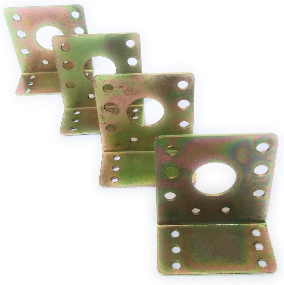 SR ROBOTICS Geared Dc Motor L Clamps -4 Pieces
