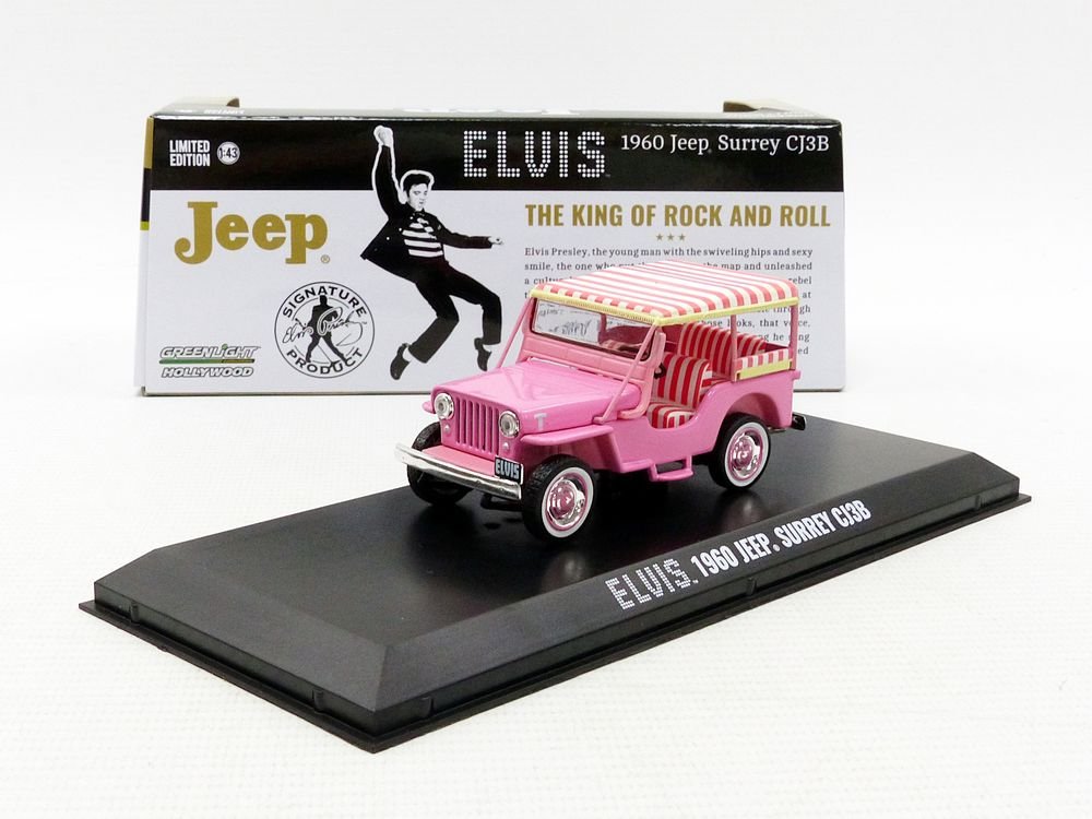 Greenlight Hollywood Elvis Presley 1960 Surrey CJ3B Jeep (1:43