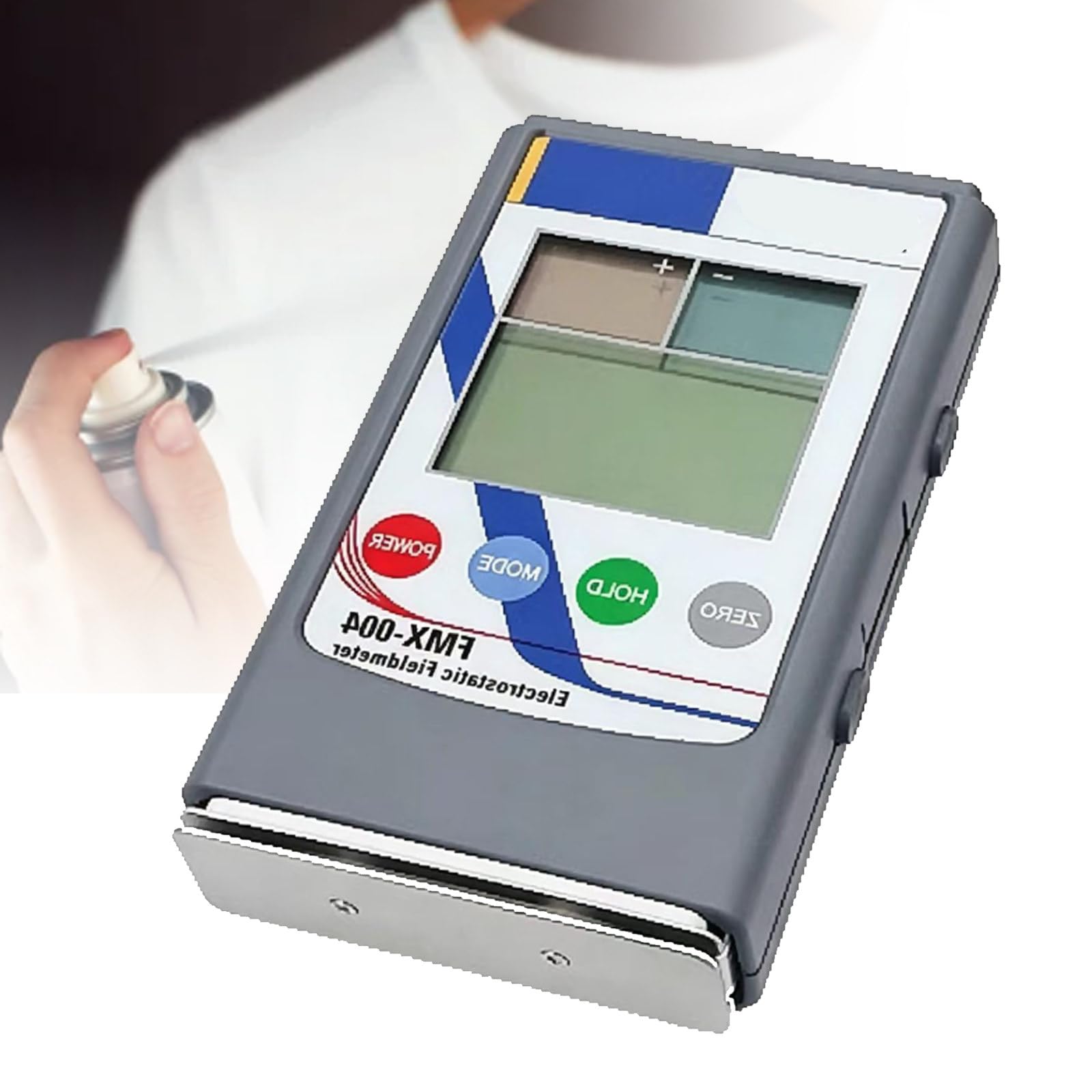 Osnzyc Handheld Electrostatic Tester, 0-20KV/0-30kV Electrostatic Field Meter with LCD Screen, Essential for Rubber, Fiber, Yarn, Plastic, and Composite Panels Static Detection 30kv