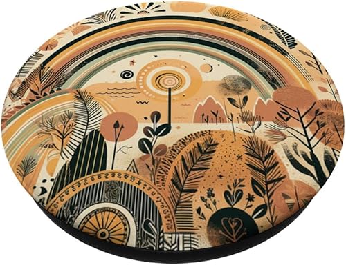 Miniatura 2 de PopSockets PopGrip intercambiables de arcoíris floral