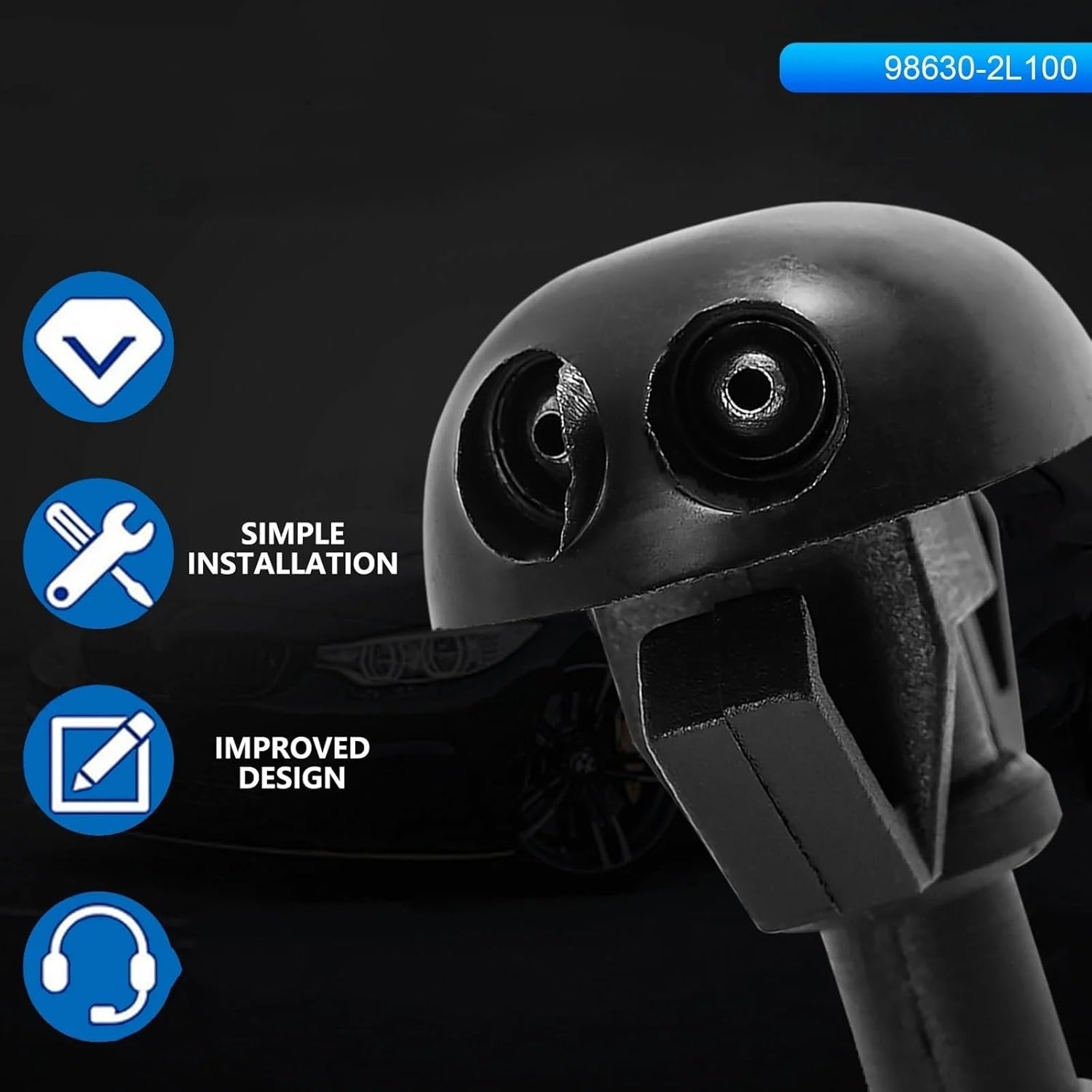 Washer Jets For Isuzu For D-Max Ra Rc 2002 2003 2004 2005 2006 2007 2008 2009 2010 2011 2012 Car Automotive Windshield Wiper Nozzles 28930-2Y900