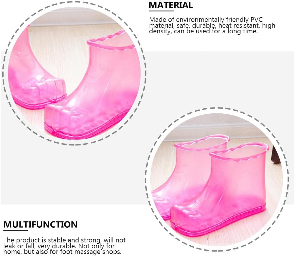 ARTIBETTER Home Slippers 2Pcs Foot Spa Shoes Foot Massager Thermal Massage Bath Shoes 16.5cm Slipper