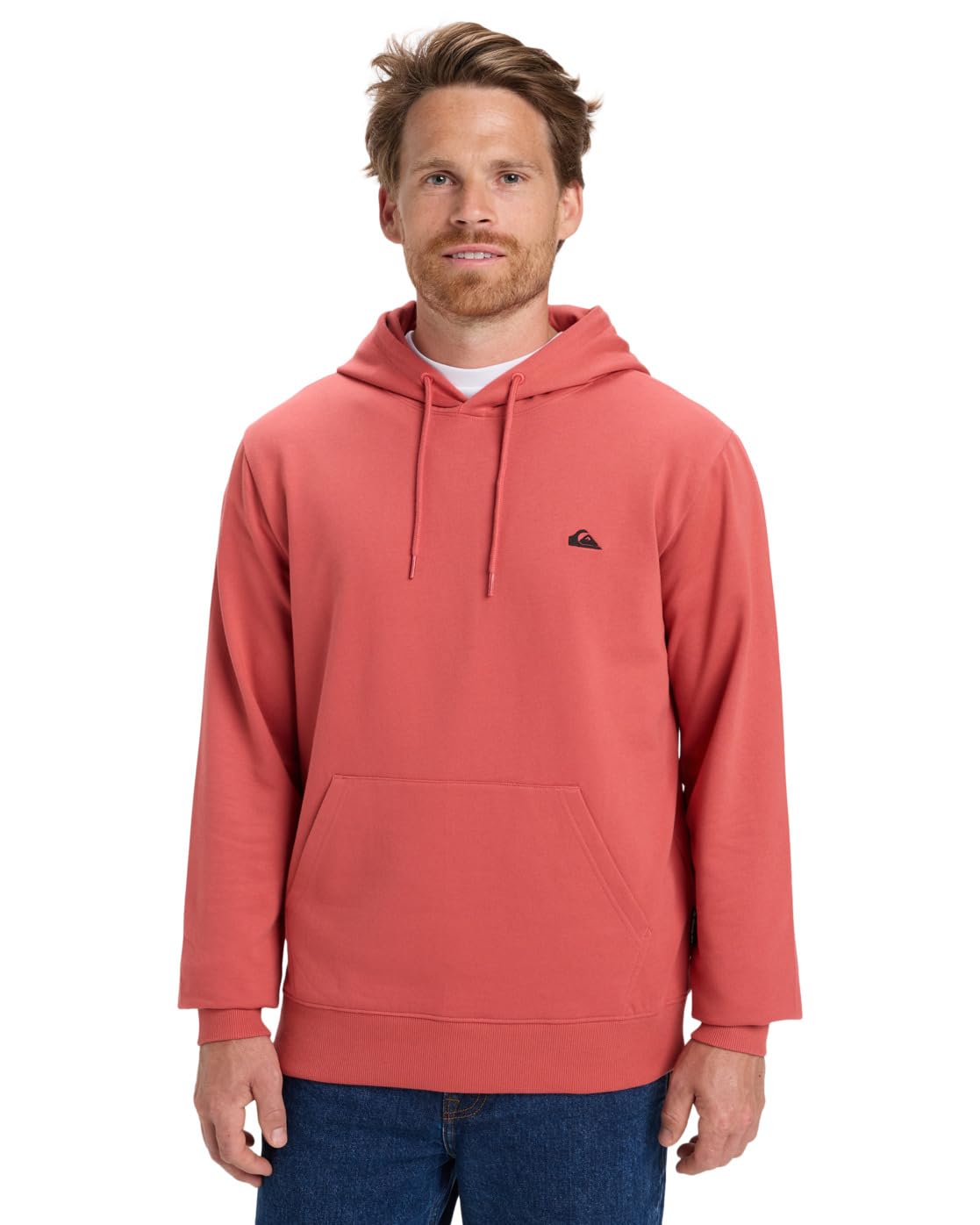 Quiksilver Fleece sweater BASIC HOODIE YOUNG Men's Pink XXL