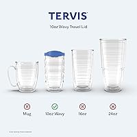 Vista 6 de Tervis Travel Lid Made in USA Double Walled Insulated Tumbler Travel Cup Keeps Drinks Cold & Hot, Fits 24oz Tumblers & 16oz Mugs, Elderberry Wild