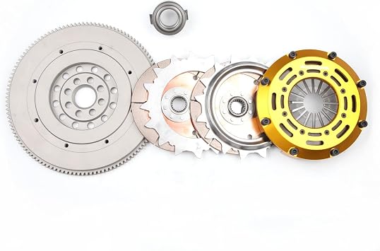 AdlerSpeed US Ship Racing Twin Disc Clutch Kit + Flywheel Compatible with Toyota CELICA All TRAC MR2 Turbo 3SGTE Standard WT