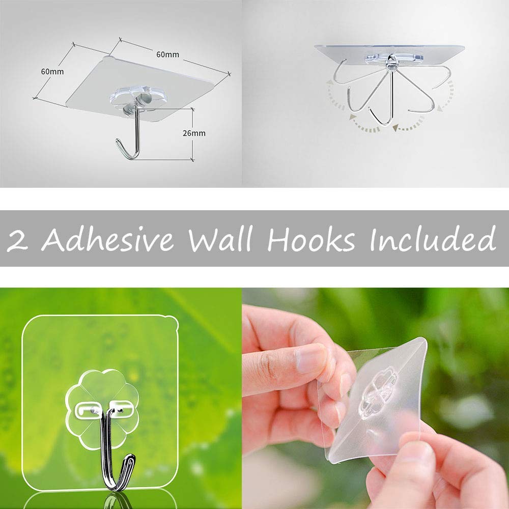 Dry brush body brush-Gentle exfoliation, Set of 2, with 2 Wall Hook，slong brush can go straight to the back, making the whole body skin softer and radiant-Remove cellulite, improve blood circulation : Beauty & Personal Care