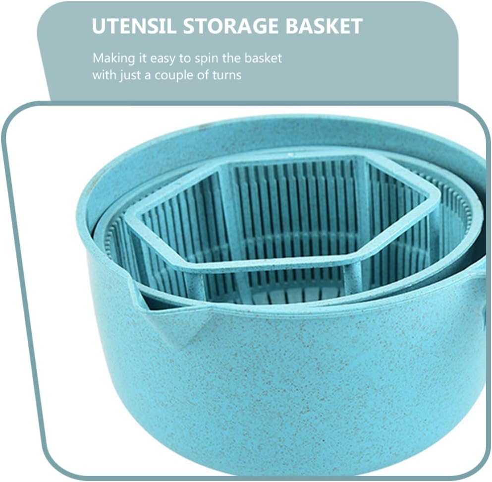SOLUSTRE Kitchen Manual Vegetable Quick Draining Basket for Salad Fruits Veggies Efficient Water Removal for Home Catering Use