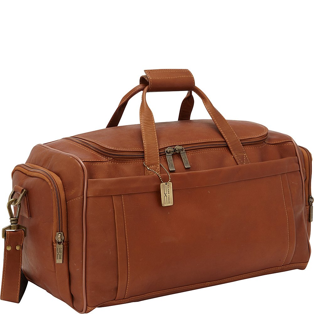 Claire Chase Bordeaux Duffel, Saddle