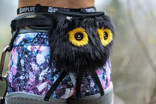 Miniatura 3 de 8BPLUS - Bolsa de tiza para escalar, boulder, cinturón y caja de regalo incluidos, apertura amplia, portaescobillas, para zurdos y diestros