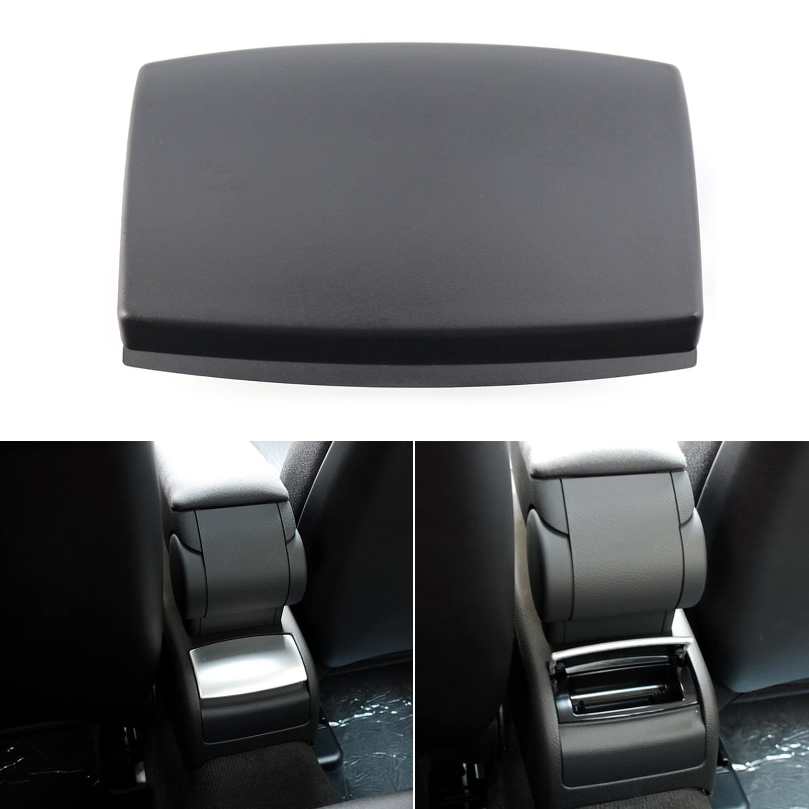 8E0857961M Cendrier arrière de voiture console centrale noir pour A4 8E B6 B7 8H 8E0 857 961 M-6PS Accessoires d'intérieur bocal en verre pour rangement avec couvercle console centrale de voiture