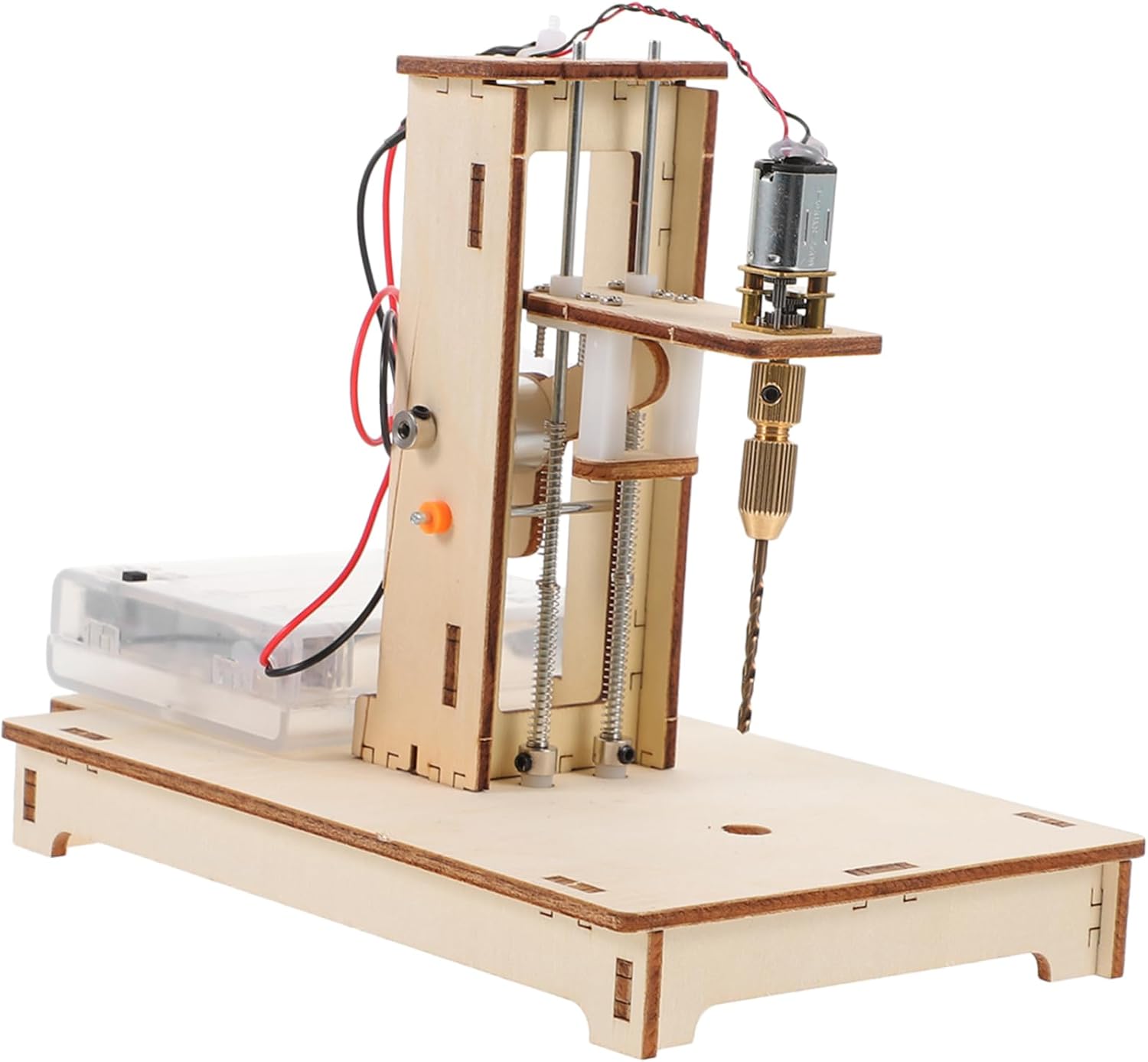 Diy Drill Press Mini Table Mini Bench Drill Science Project Kit for Boys and Girls Woodworking Tool