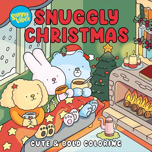 Snuggly Christmas: Cute Coloring Book for Adults and Kids