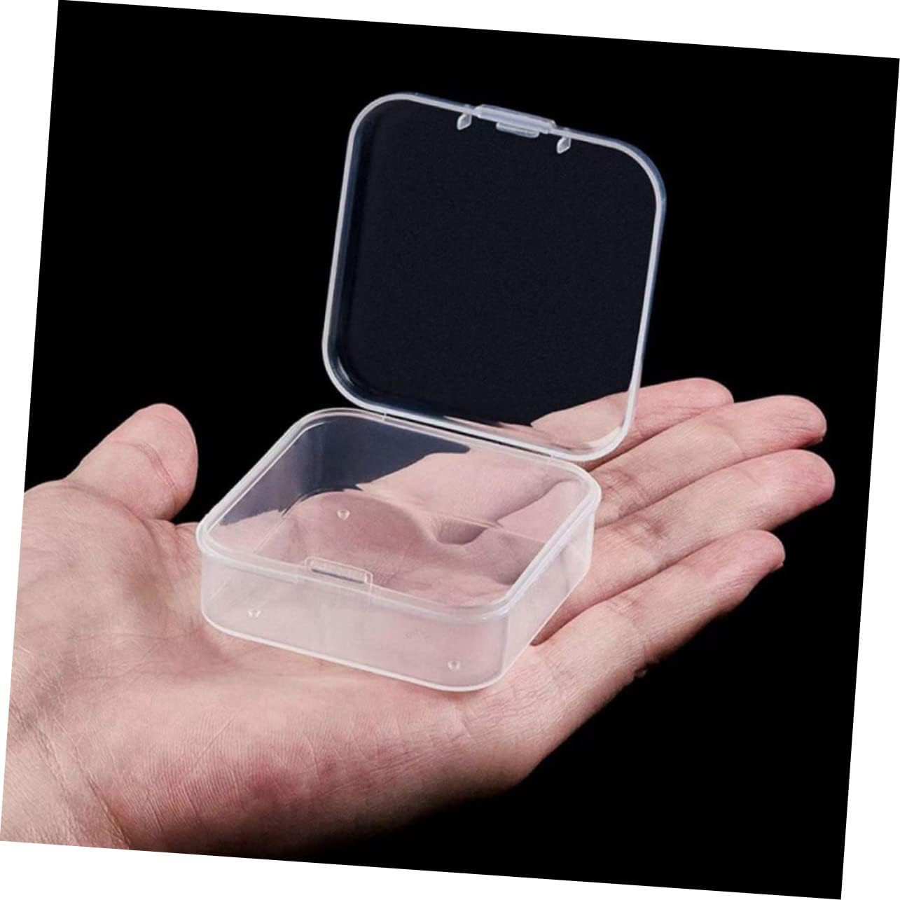 Angoily Plastic Jewelry Organizer Box Lid Multi-Grid Bead Storage Case for Crafting Earring and Necklace Accessories for Jewelry Making Supplies