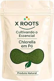 Chlorella em Pó X Roots – Alga em Pó Natural | Versátil para Bebidas e Preparações (100gr)