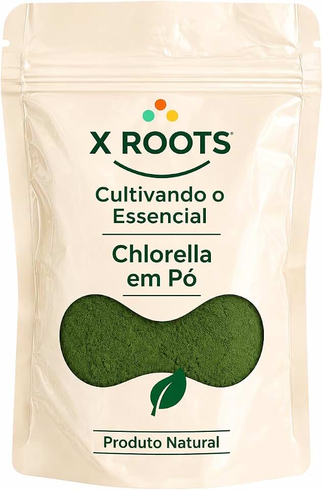Chlorella em Pó X Roots – Alga em Pó Natural | Versátil para Bebidas e Preparações (100gr)