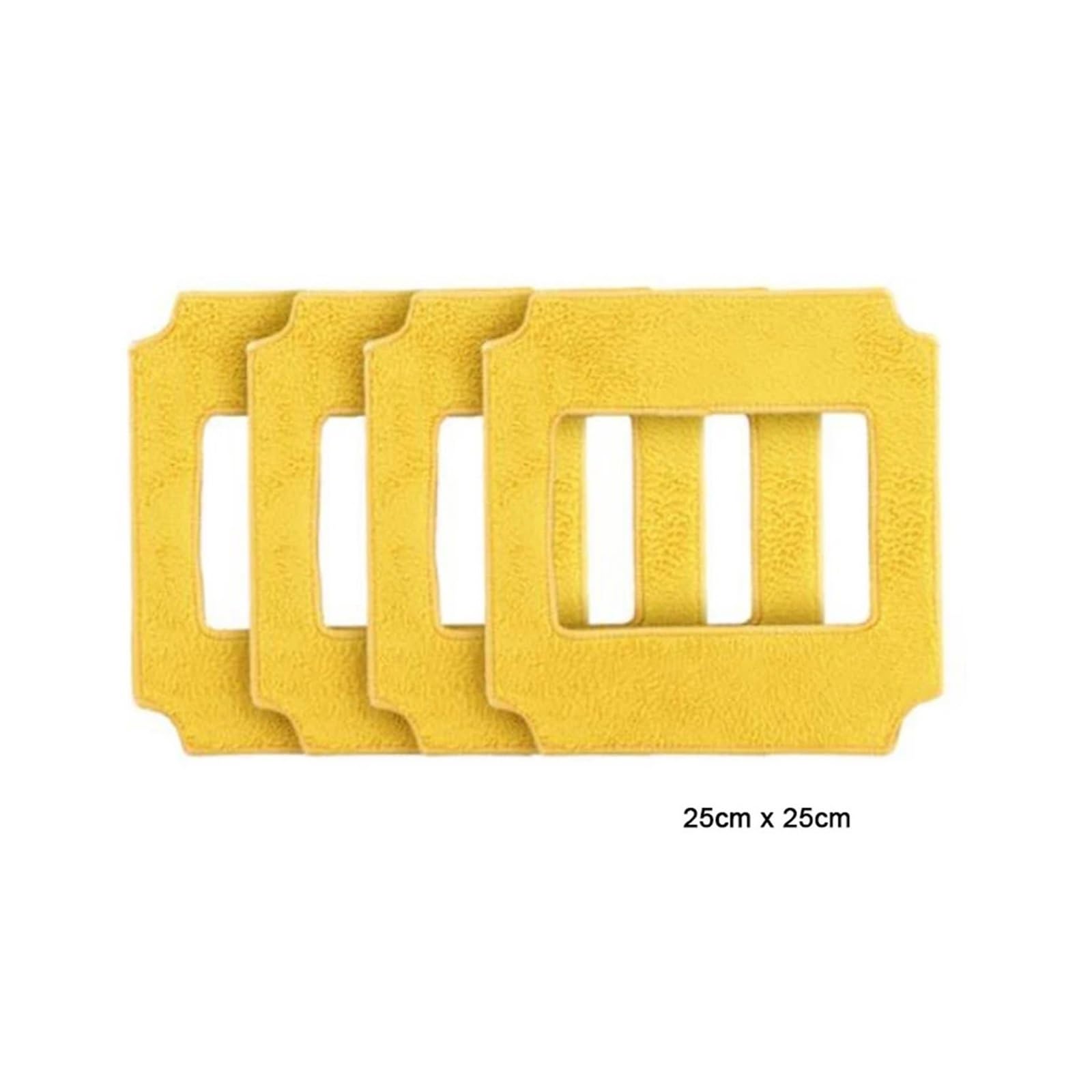 Giallo Mop Vestiti Puliti for Robot Lavavetri Win660 / RL880 / RL1188 QHC004 RL2988 RL3988 RL3325 RL1788 Tamponi Di Pulizia, Panno for Lavaggio(8pcs yellow mops)