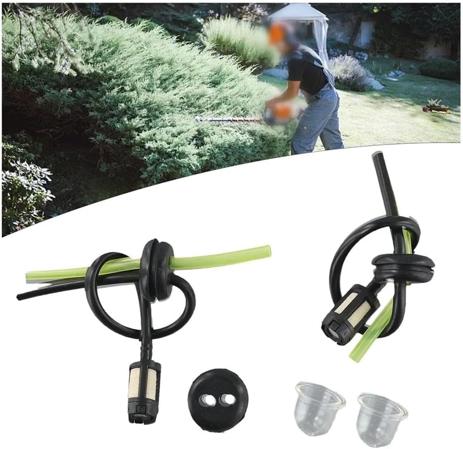 2 Sets Fuel Fuel Hose Seal With Priming Bulbs Fit For Brushcutter Hedge Garden Lawn Mower Accessories