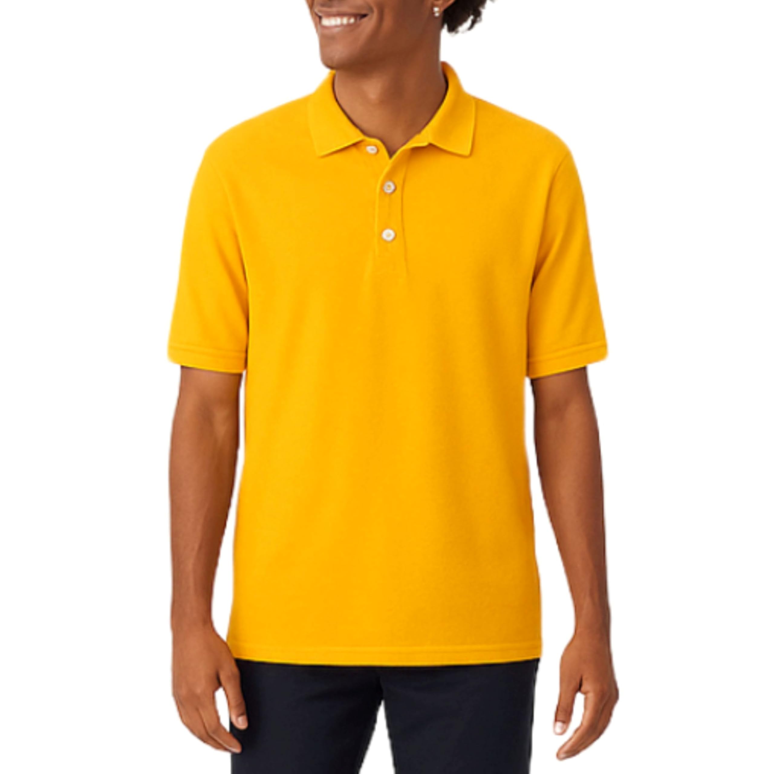 French Toast Boys' Polo Shirt, Gold, Large / 10/12 US