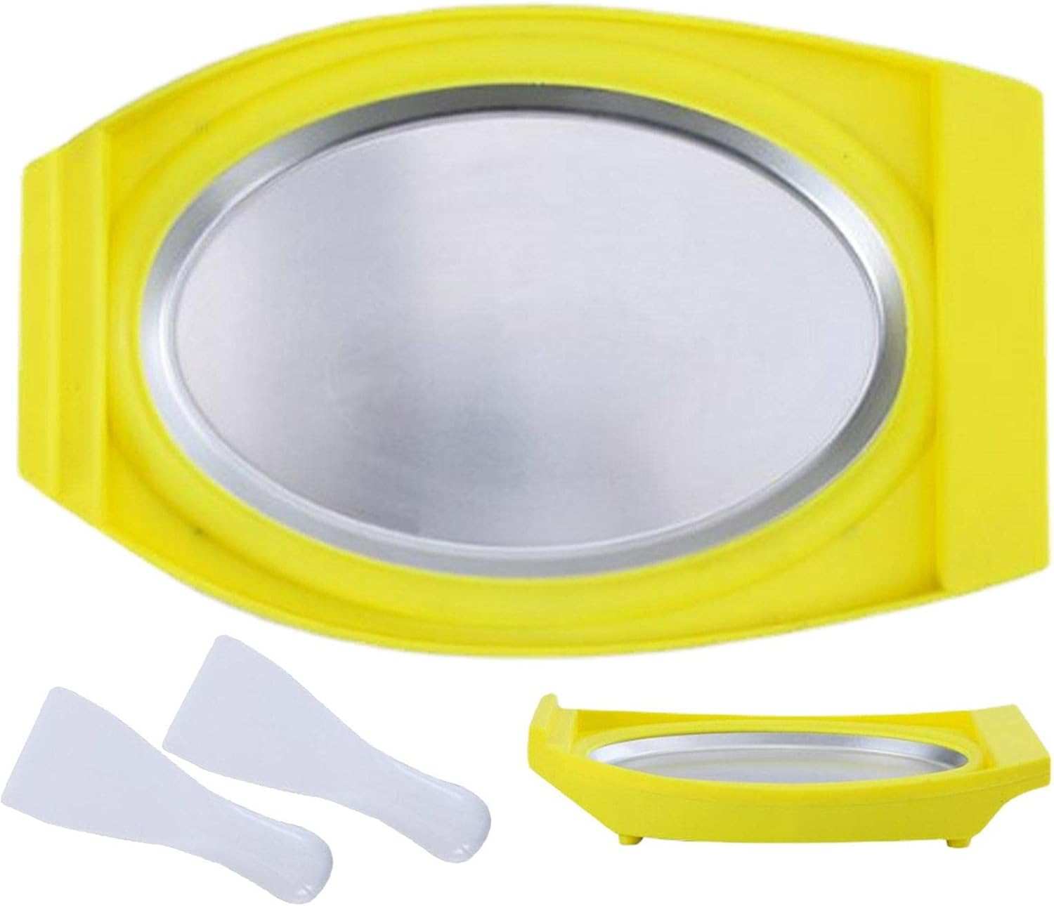 Rolled Ice Cream Kit, Rolled Ice Cream Maker with 2 Shovels, Rolled Ice