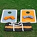 Harvil Aluminum-Framed Cornhole Bean Bag Toss Game Set with 8 Double-Lined All-Weather Bean Bags and Carrying Case