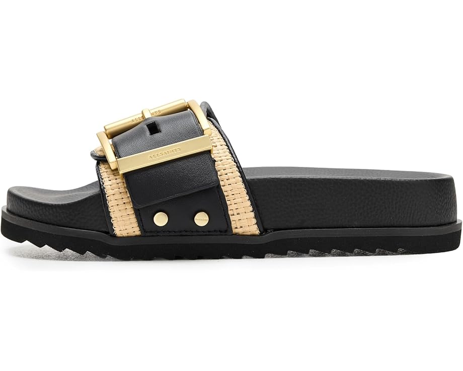 AllSaints Ellie Raffia Slider - Left View
