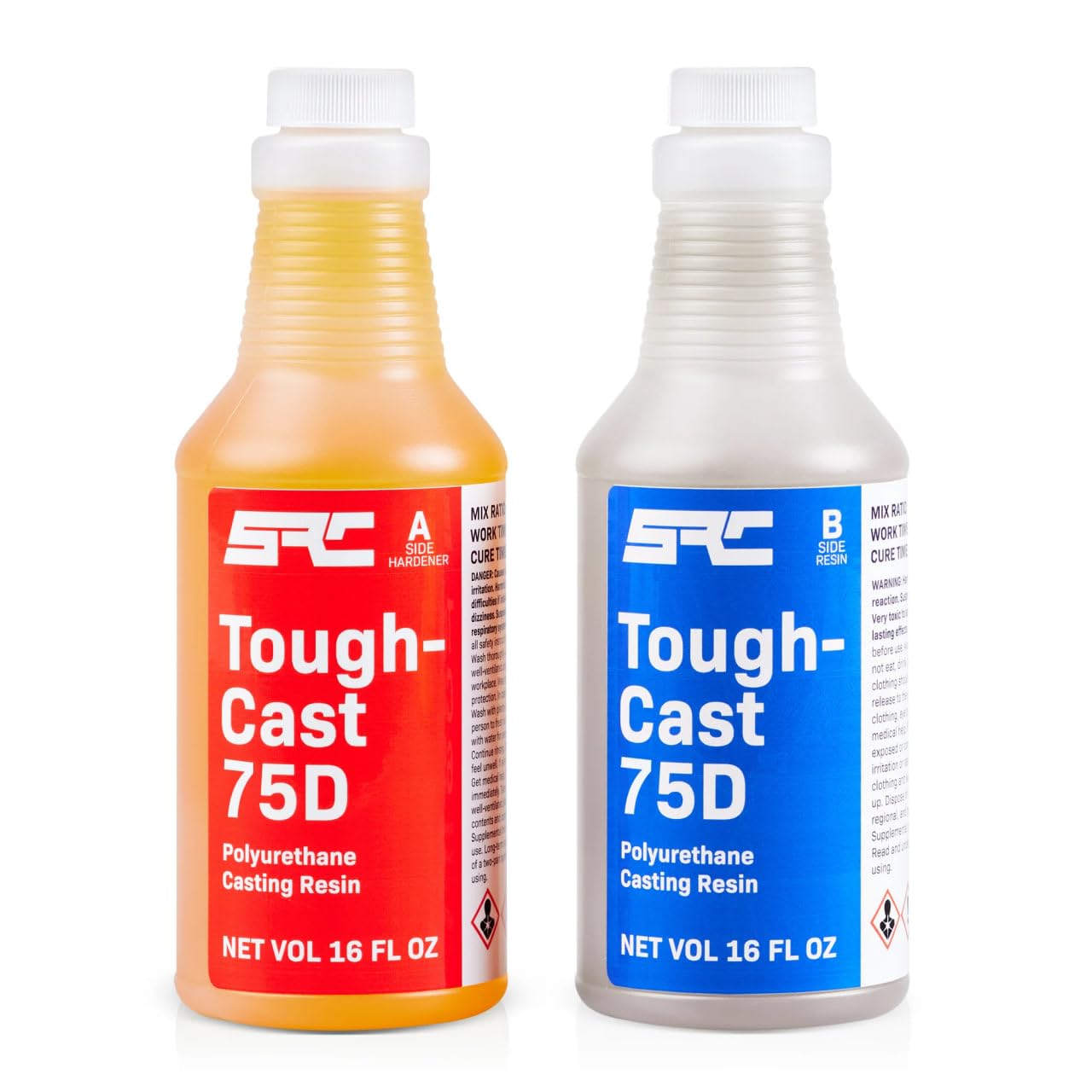 Tough-Cast 75D Black Polyurethane Casting Resin, 32 Oz, High Impact & Heat Resistant, Ideal for Prototypes, Reproductions, Sculptures, Automotive Parts, Crafts, and DIY Projects