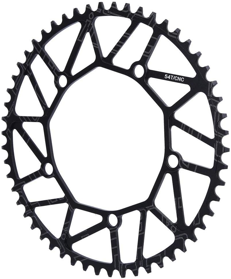 VGEBY1 Chain Wheel, 50/52/54/56/58T 130BCD Single Speed Chainring for Most Road Mountain Bike(54T)