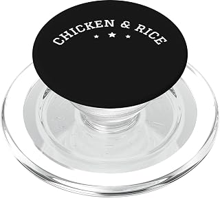 Chicken and Rice Foodie Funny Bodybuilder Weightlifter Food PopSockets PopGrip for MagSafe