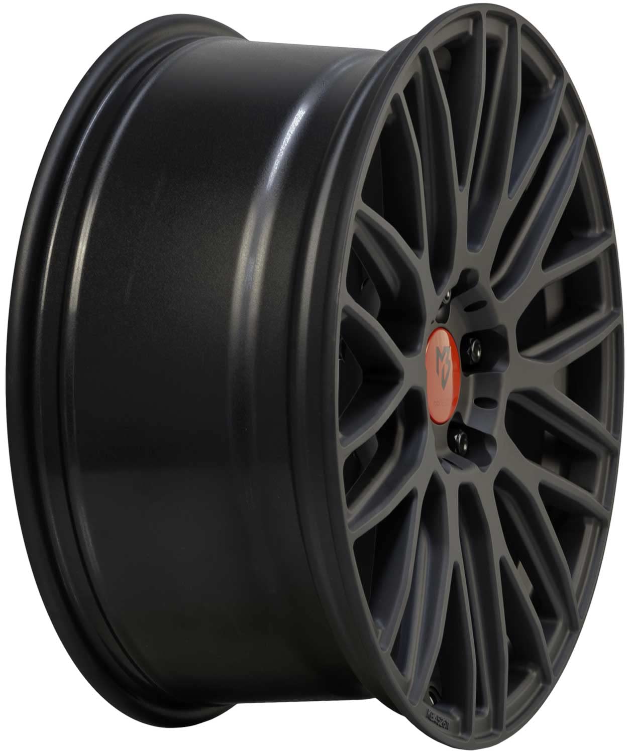 4 cerchi MB Design KV4 9.0Jx20 ET20 5x112 nero opaco compatibile con Porsche Macan
