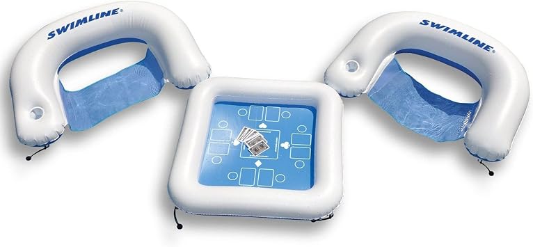Swimline | Floating Pool Cards and Board Games | 82" | Game Station