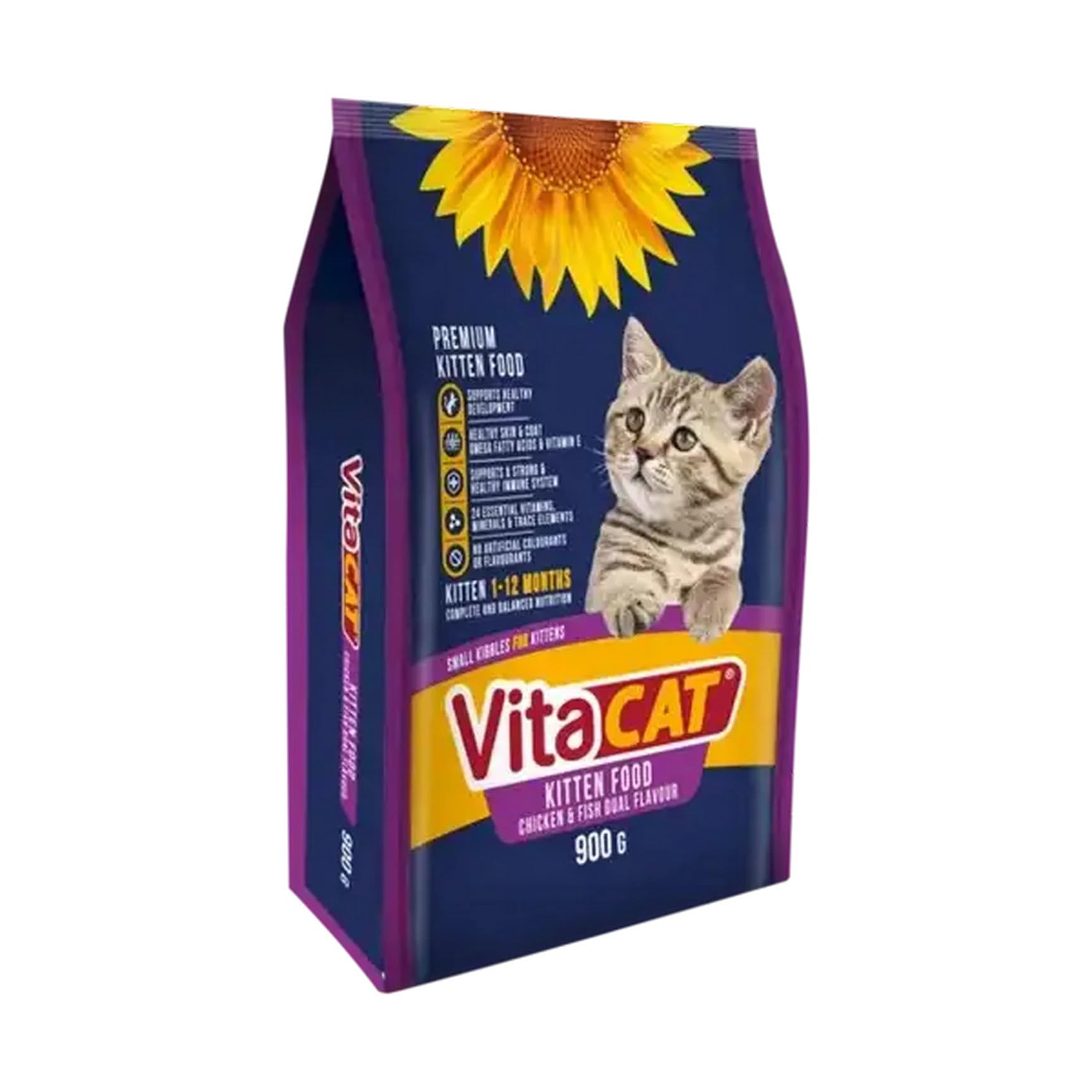 Vitacat Chicken and Fish Dual Flavour Kitten Food 0.9 Kg : Amazon