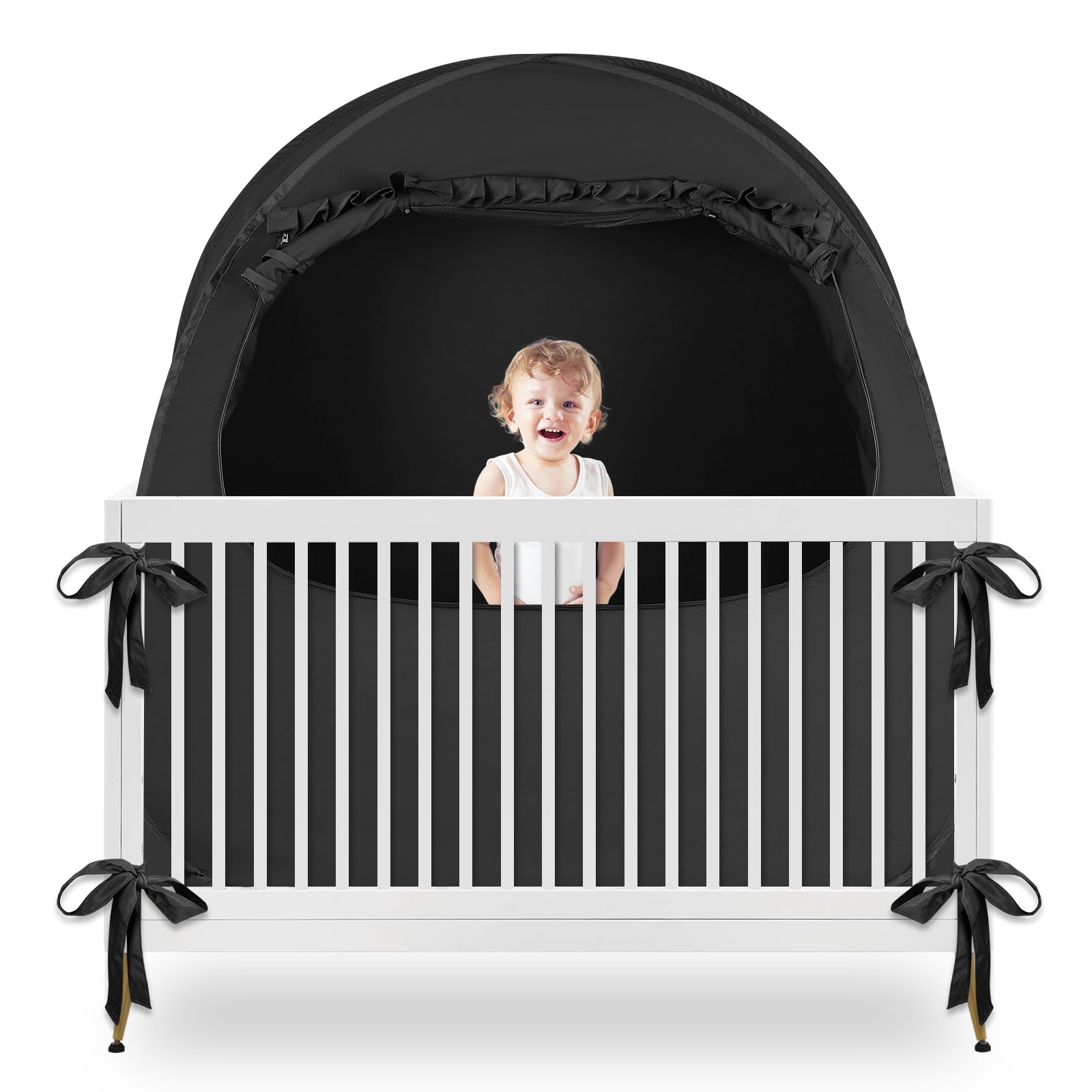Travel Crib YAVIL Portable Sleep Baby Blackout Crib Tent, Pack N