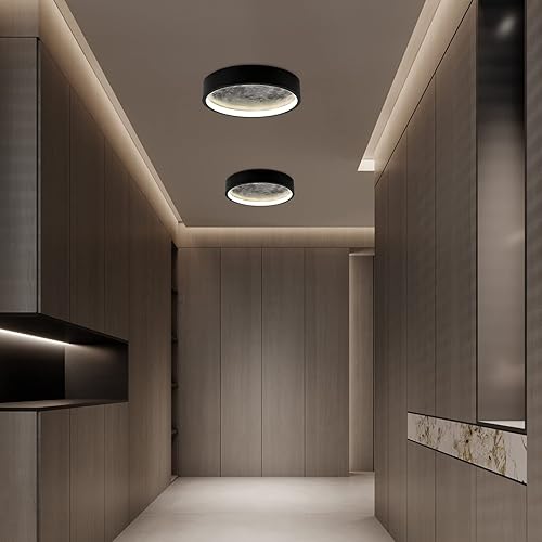 Miniatura 7 de Lámpara de techo de luna de montaje empotrado, regulable con control remoto, luz decorativa de montaje en pared de 11.8 pulgadas para dormitorios,