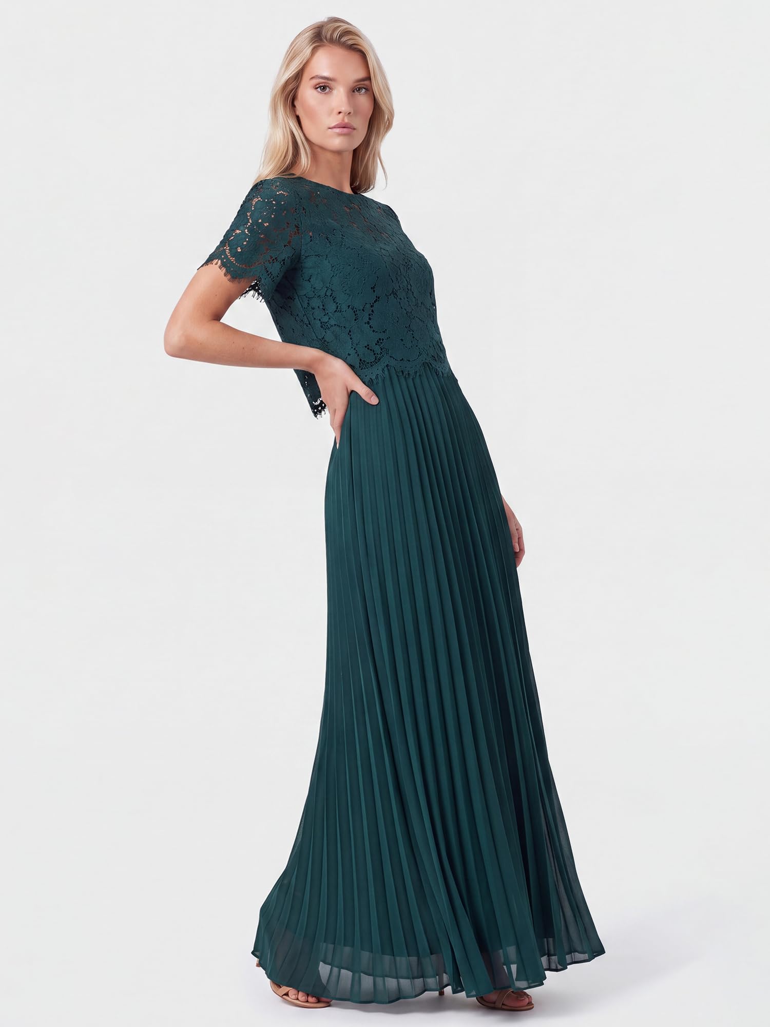 Apart Fashion Abendkleid mit Spitzenjacke Vestito Donna (Pacco da 1)