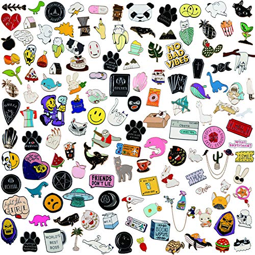 Mixed Enamel Lapel Pin Set 20 Pieces | Decoration for Backpack, Hat and Jacket