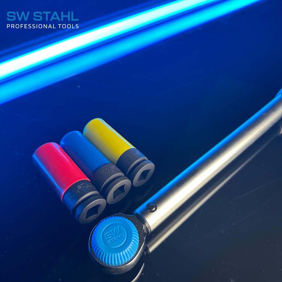 SW-Stahl 03879L Zestaw Kluczy Dynamometrycznych - Precyzyjny Klucz | Profesjonalny komplet narzędzi warsztatowych, wysoka dokładnořć pomiaru i solidne wykonanie dla mechanik3w.
