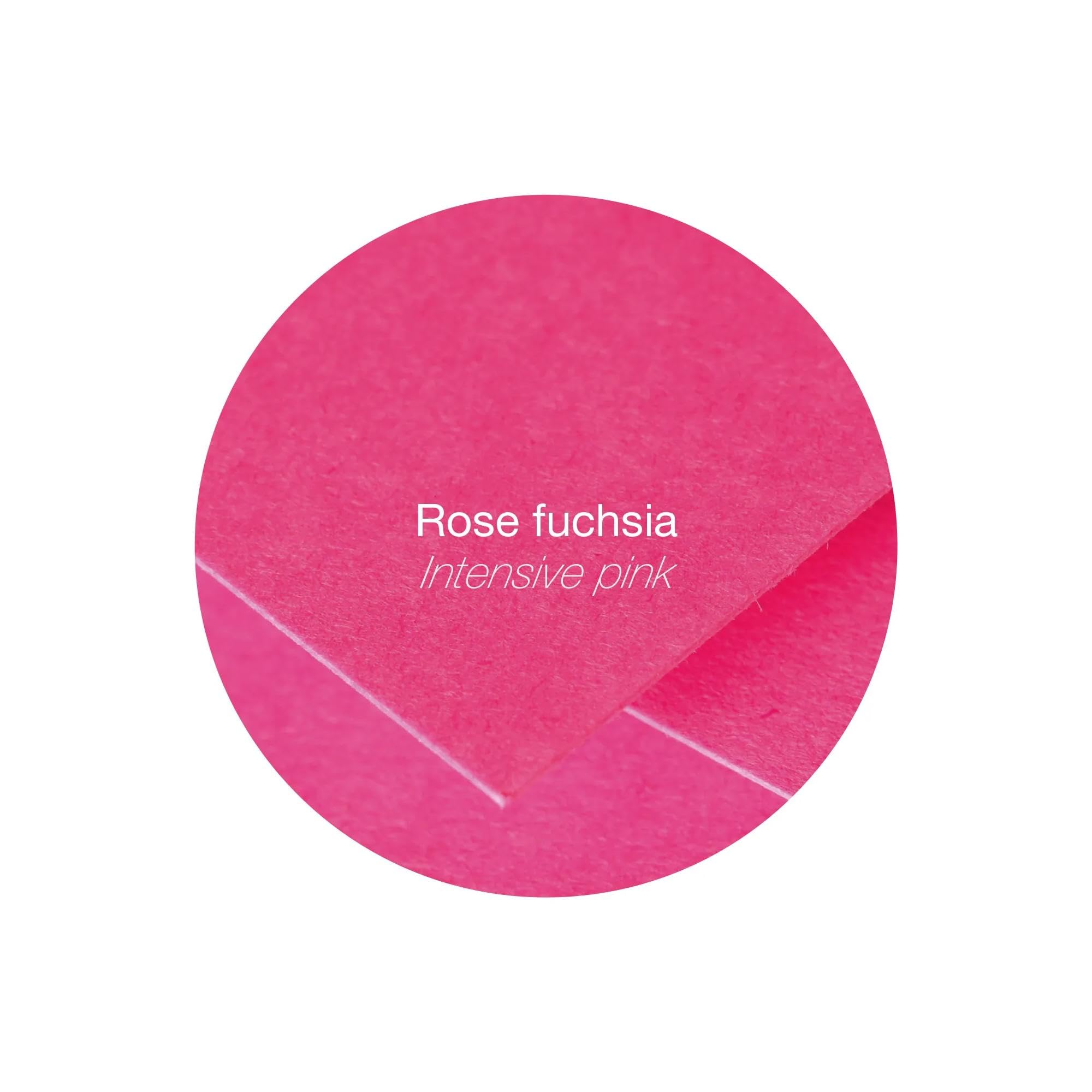 Clairefontaine 5573C Pacco 20 Buste Gommate 16,5x16,5cm 120g/m² Fucsia Carta Premium Liscia