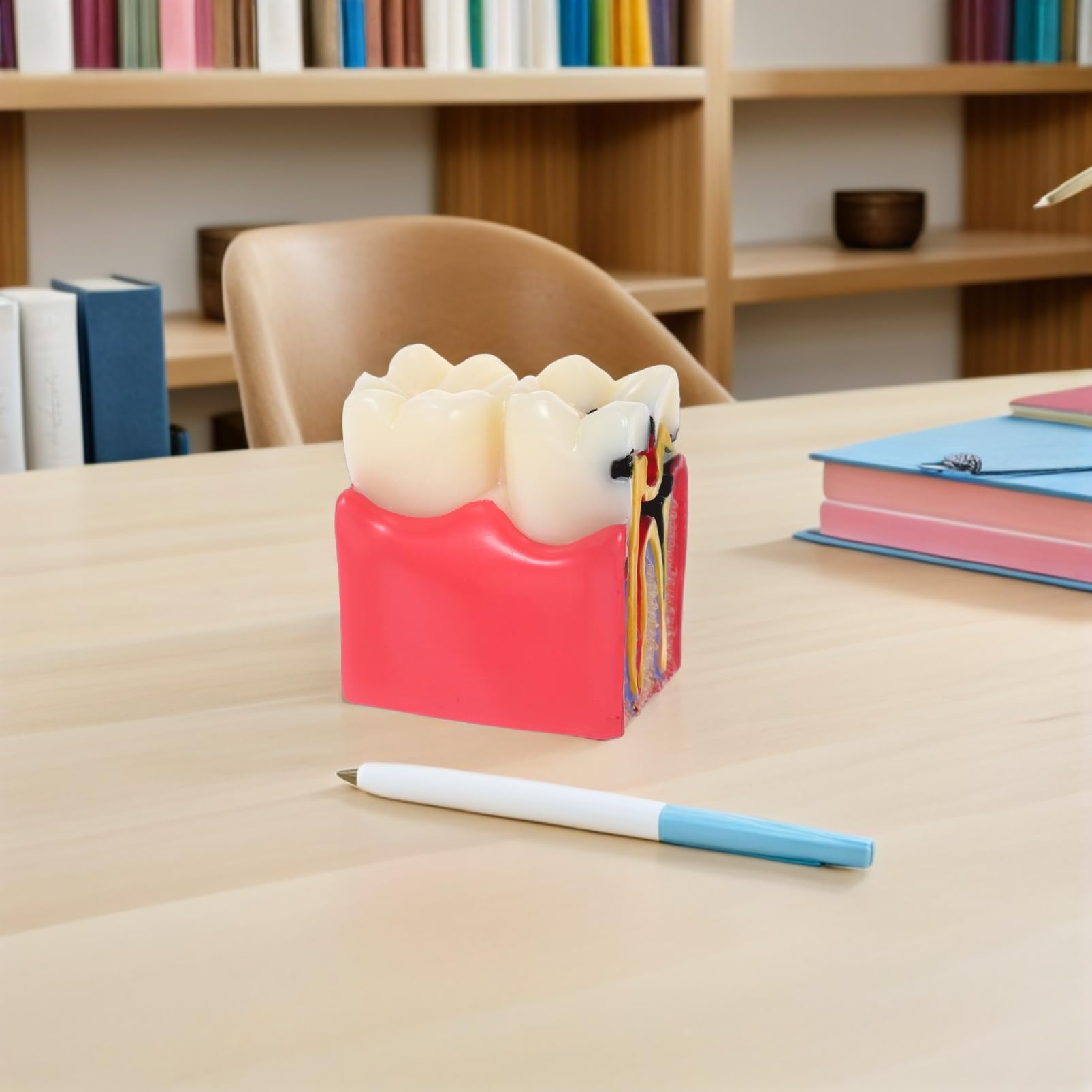 Alipis Modèle D'enseignement Comparatif de Carie Dentaire en Résine pour Dentiste Simulation Précise, Application Polyvalente pour L'éducation à Domicile et Scolaire
