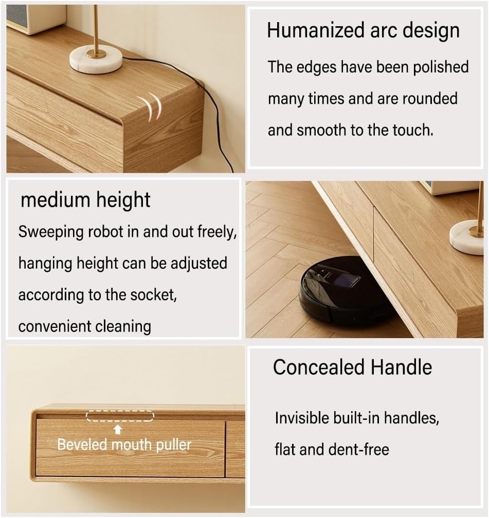 フローティング 壁掛けテレビキャビネット フローティングTVコンソール テレビ台キャビネット、壁掛け 引き出し付きテレビユニット、壁  フローティングテレビ棚 壁掛けテレビキャビネット 壁棚 テレビ台 テレビ台 テレビメディアコンソール 寝室 リビングルーム メディア ...