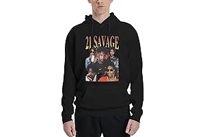 21 Savage Mens Hoodies, Black