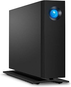 LaCie d2 Professional 4TB External Hard Drive Desktop HDD USB-C USB 3.1 Gen 2, 7200 RPM Enterprise Class Drives, for Mac and PC Desktop, 5-Year Data Recovery Services & 1mo Adobe CC (STHA4000800)