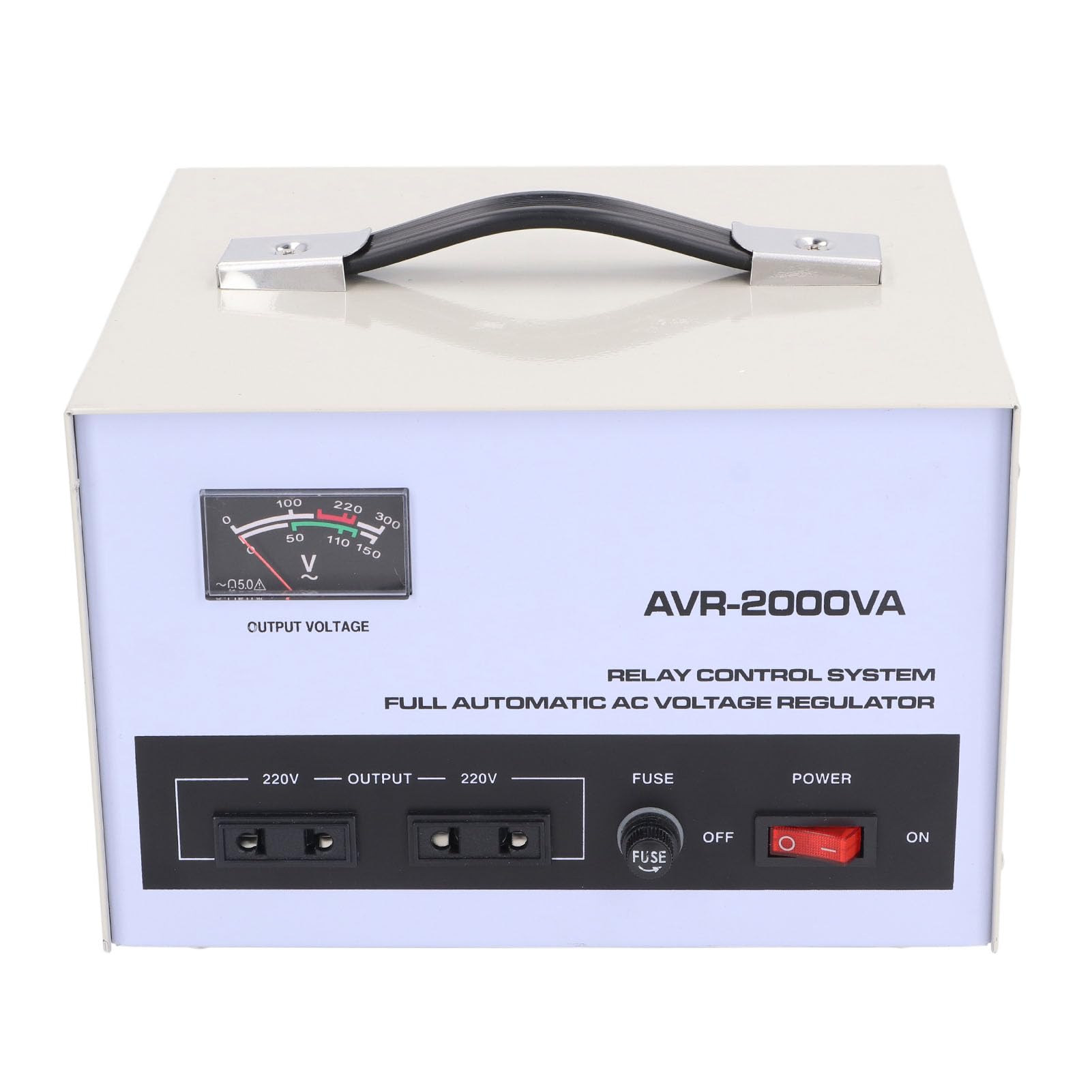 Trasformatore Step Up Down, Regolatore Automatico di Tensione Presa Universale Ingresso 160‑250 V Uscita 220 V per Elettrodomestico (Spina europea)