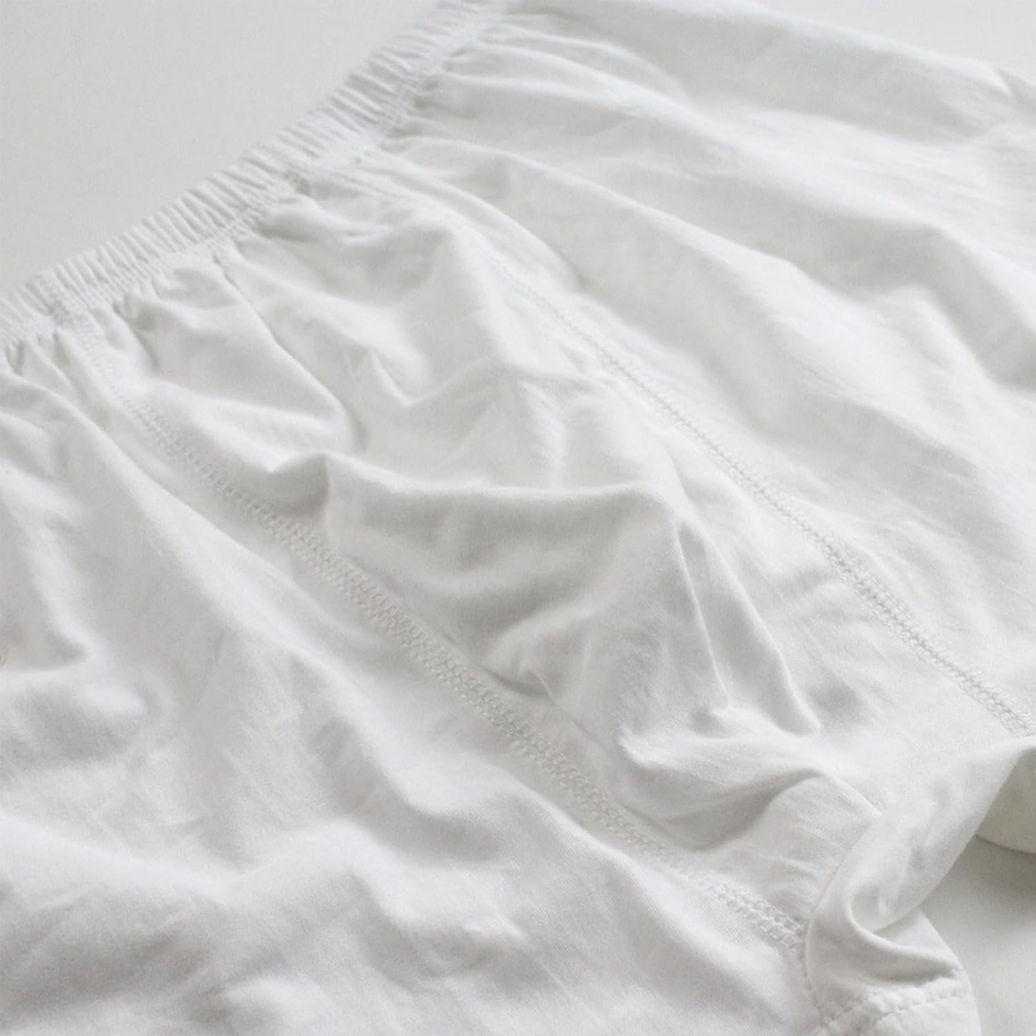 BYC Men's Underwear Briefs White 100% Cotton 5 Ea Basic Slim Fit In-Band Korea E