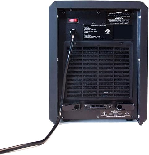 Miniatura 8 de Lifesmart Calentador eléctrico infrarrojo de cuarzo de 4 elementos para habitación grande (paquete de 4)