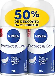 NIVEA Kit Desodorante Antitranspirante Roll On Protect & Care 50ml