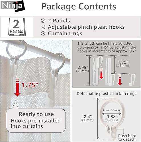 Miniatura 5 de KURENAI hecha a medida Cortina de encaje de privacidad transparente de una sola vía Ninja, fabricada en Japón, 1 panel semitransparente con bloqueo